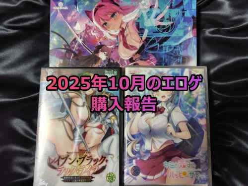 2025年10月のエロゲ：購入報告