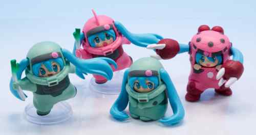 レビュー ガシャポン GUNDAM × MIKU Anniversary Special project. フィギュアコレクション