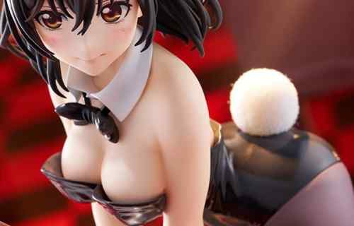 『ストライク・ザ・ブラッド』姫柊雪菜のえっちなおっぱい強調してるバニー姿のエロフィギュア