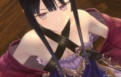 『レスレリアーナのアトリエ』ミミの貧乳おっぱいを覗くと乳首っぽいピンクの突起が丸見え！