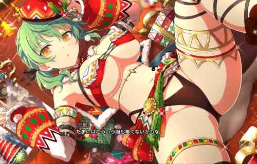 『シノビマスター閃乱カグラ』女の子たちのドスケベすぎる丸出しエロクリスマス衣装！