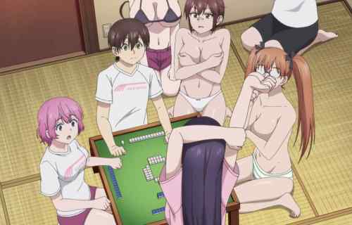  アニメ『大きい女の子は好きですか？』5話でエロい脱衣麻雀で女の子たちのエロい裸！