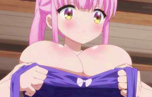 アニメ『RPG不動産』2話で女の子のエロい服脱ぎ下着丸見えおっぱい揺れまくりエロシーン