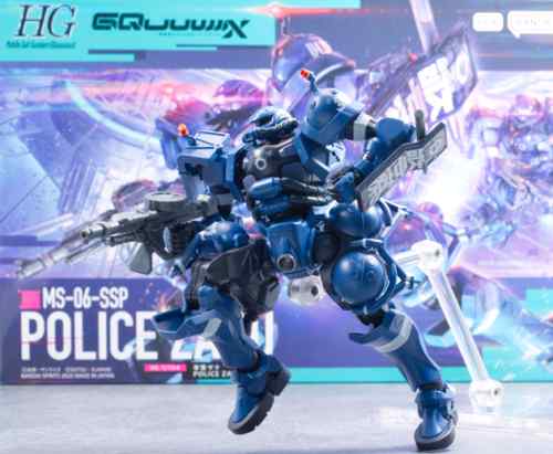 レビュー ガンプラ HG 1/144 軍警ザク（GQuuuuuuX） 完成編
