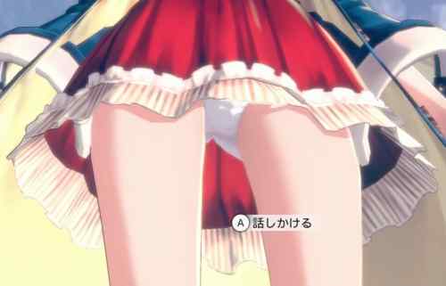『紅白～レスレリアーナのアトリエ～』ソフィーのえっちなパンツ丸見えでパンツ覗き放題！