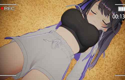 『アズールレーン』生放送でパーミャチ・メルクーリヤのえっちな格好でスケベなヨガ3Dライブ