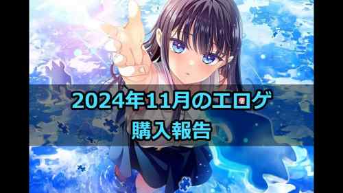 2024年11月のエロゲ：購入検討