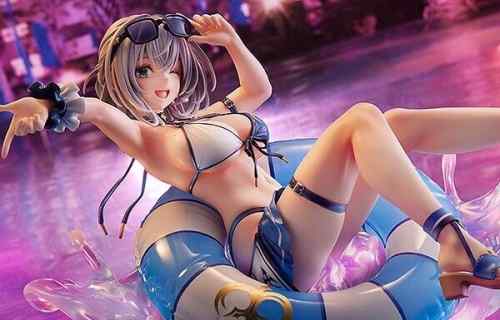 『ホロライブ』白銀ノエルのえっちなムチムチおっぱいのエロい水着姿のエロフィギュア！