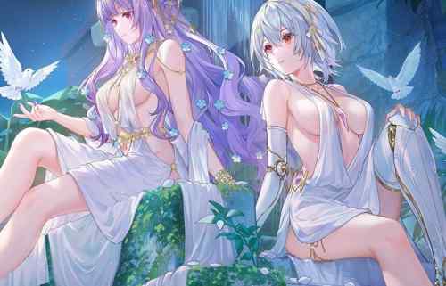 『雀魂』女の子のエロすぎるスケスケの布で裸がほぼ丸見えのドスケベエロ着せ替え衣装！