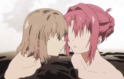 アニメ『上伊那ぼたん、酔へる姿は百合の花』9話でお風呂で告白してチューしてほぼレズセ