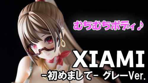 【美少女フィギュア】APEX XIAMI 4周年記念フィギュア -初めまして- グレーVer.  蝦米大模王【開封】【レビュー】