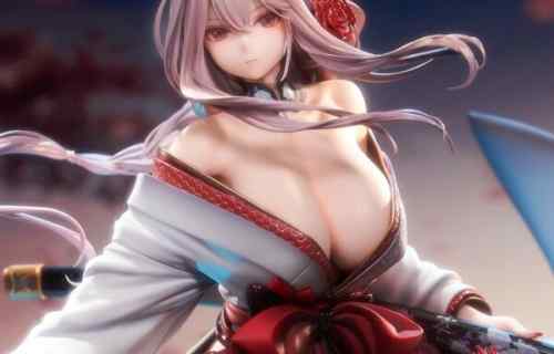 『勝利の女神：NIKKE』紅蓮のエロすぎる浴衣がはだけておっぱい溢れてるエロフィギュア！