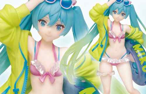 『初音ミク』えっちすぎるローライズで見えそうなエロ水着のエロプライズフィギュア！