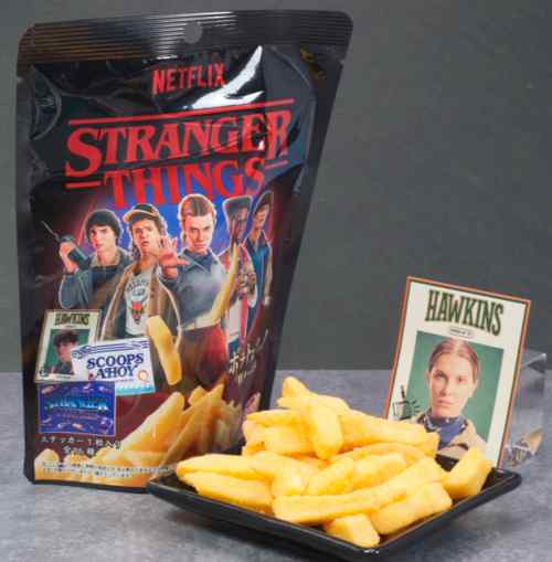 レビュー バンダイ食玩 Stranger Things ステッカーつきポテトスティック Wチーズ味