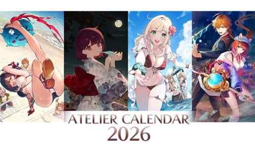 『アトリエカレンダー2026』ユミアやレスレリのえっちなムチムチエロ水着姿のエロイラスト