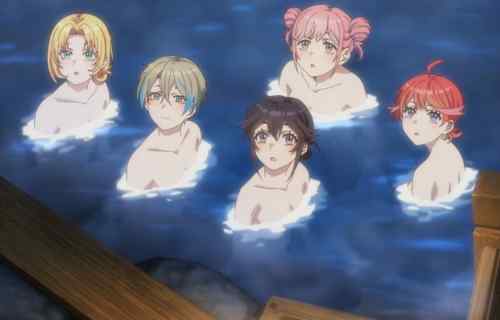 アニメ『リンカイ！』1話で女の子たちが温泉に入って裸が丸見えのエロシーンなど！