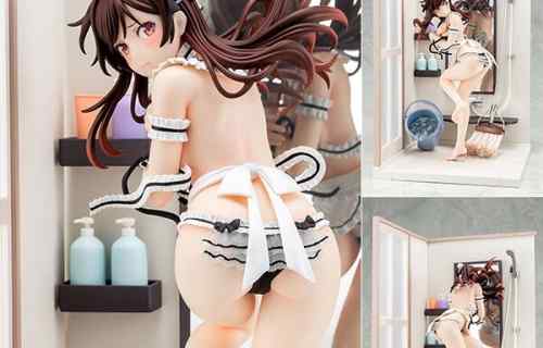 『彼女、お借りします』水原千鶴のエロいメイド服でポロリを覗けるジオラマのエロフィギュア