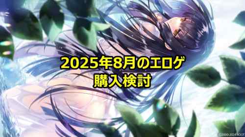 2025年8月のエロゲ：購入検討（簡易版）