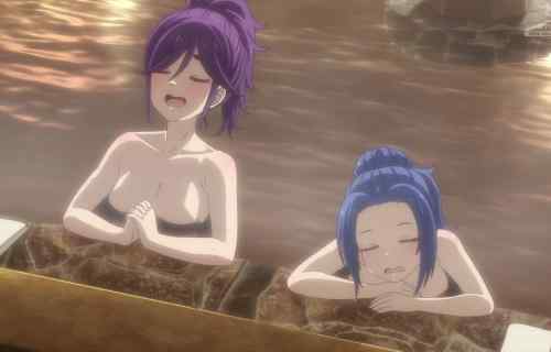 アニメ『ざつ旅-that's journey-』3話でえっちな女の子の裸が丸出しのエロい温泉シーン！