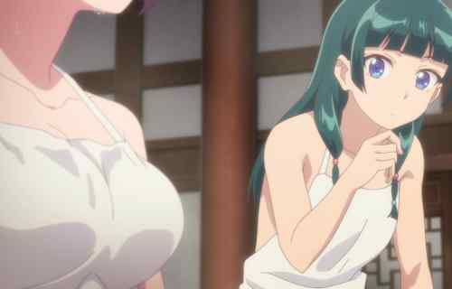 TVアニメ『薬屋のひとりごと』37話で女の子たちのえっちな入浴シーンとエロマッサージ！