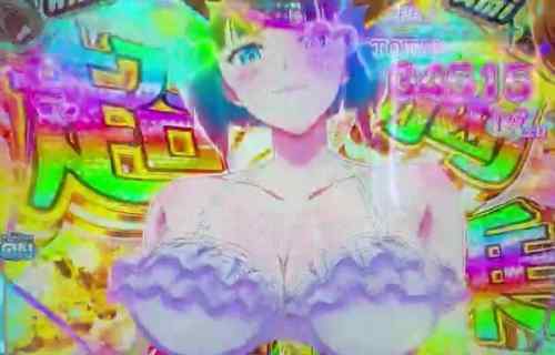 パチンコ『女神のカフェテラス』エロすぎる女の子のおっぱいが画面いっぱいに揺れまくる