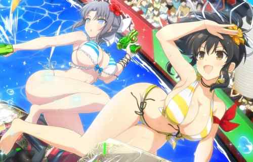 『ドルフィンウェーブ』と『閃乱カグラ』コラボで飛鳥と雪泉のえっちな水着衣装で参戦！